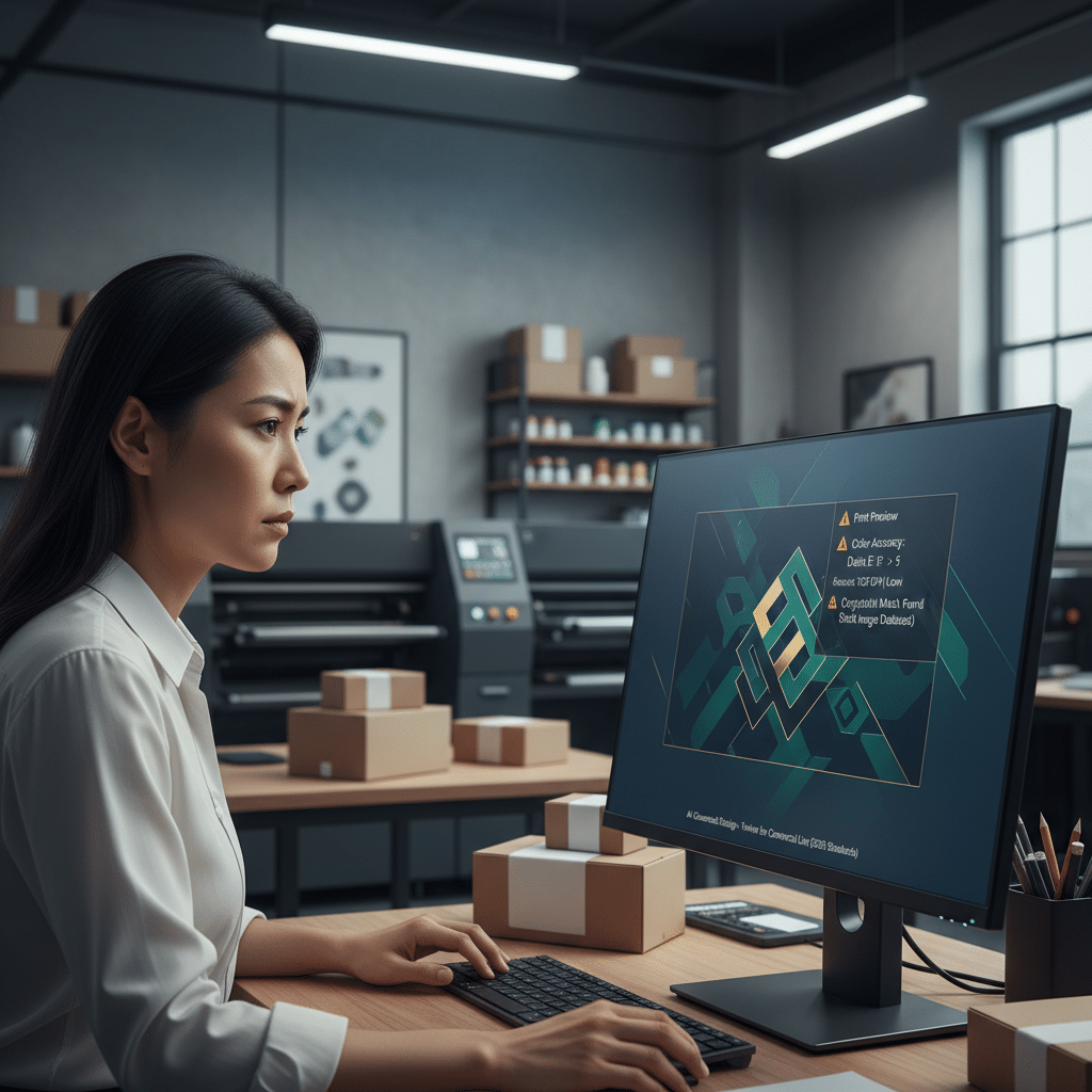 AI ออกแบบโลโก้? SME ต้องรู้ก่อนสั่งพิมพ์ฉลากปี 2569 - ai-logo-design-sme-printing-2026