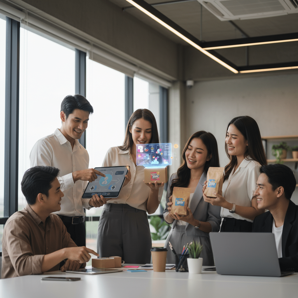 เทรนด์ AR บนฉลากสินค้า: การตลาด SME ที่จะมาแรงปี 2569 - ar-packaging-sme-trend-2026