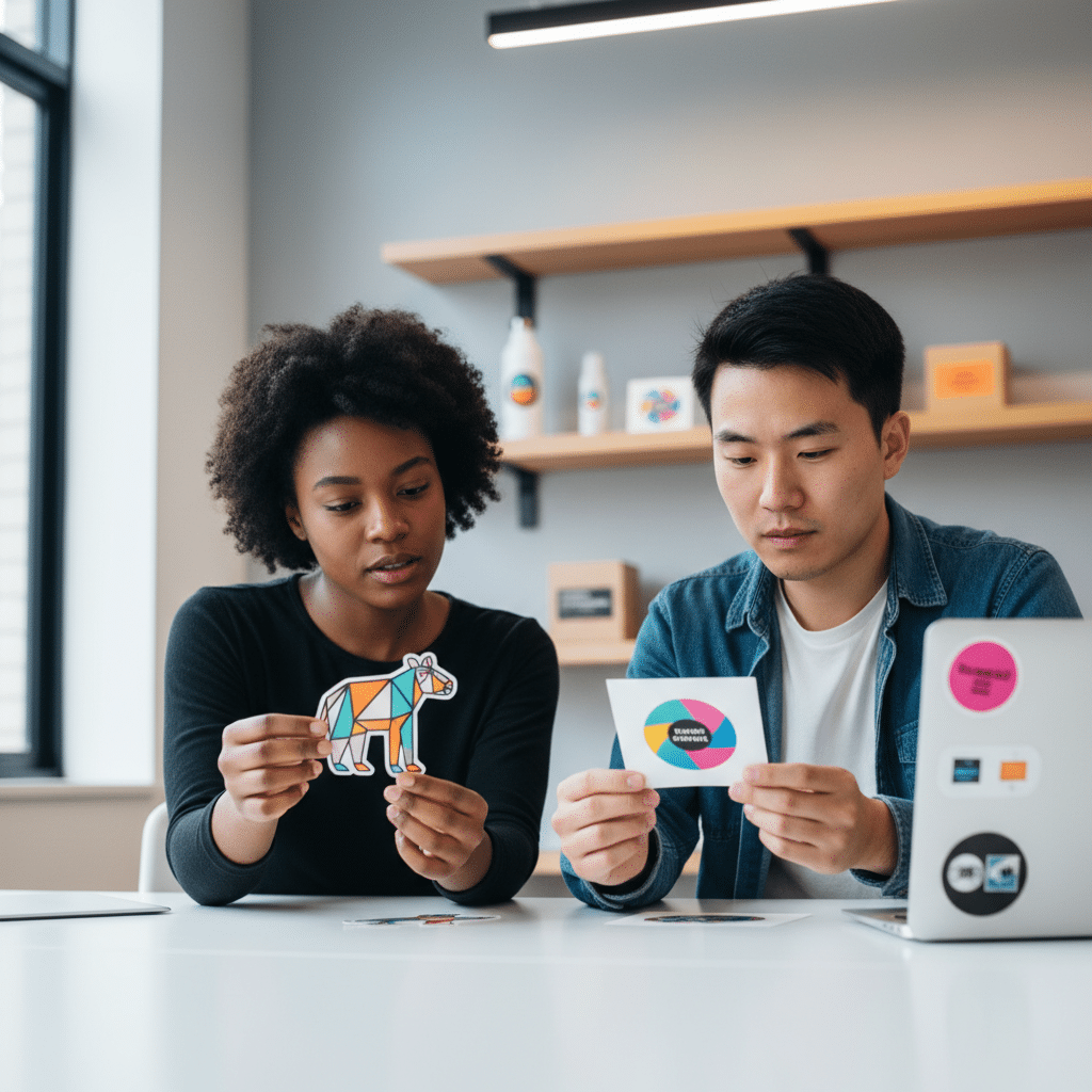 ไดคัท vs คิสคัท: เลือกสติ๊กเกอร์แบบไหนดีกับแบรนด์? - dicut-vs-kisscut-sticker-guide