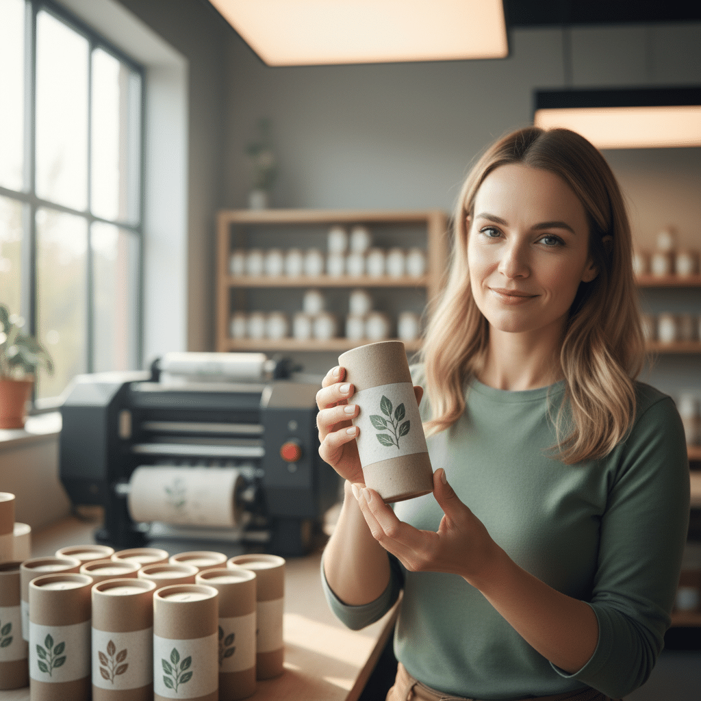 พิมพ์ฉลากรักษ์โลก: เทรนด์ใหม่ SME สร้างแบรนด์ยั่งยืน - eco-friendly-label-printing-sme