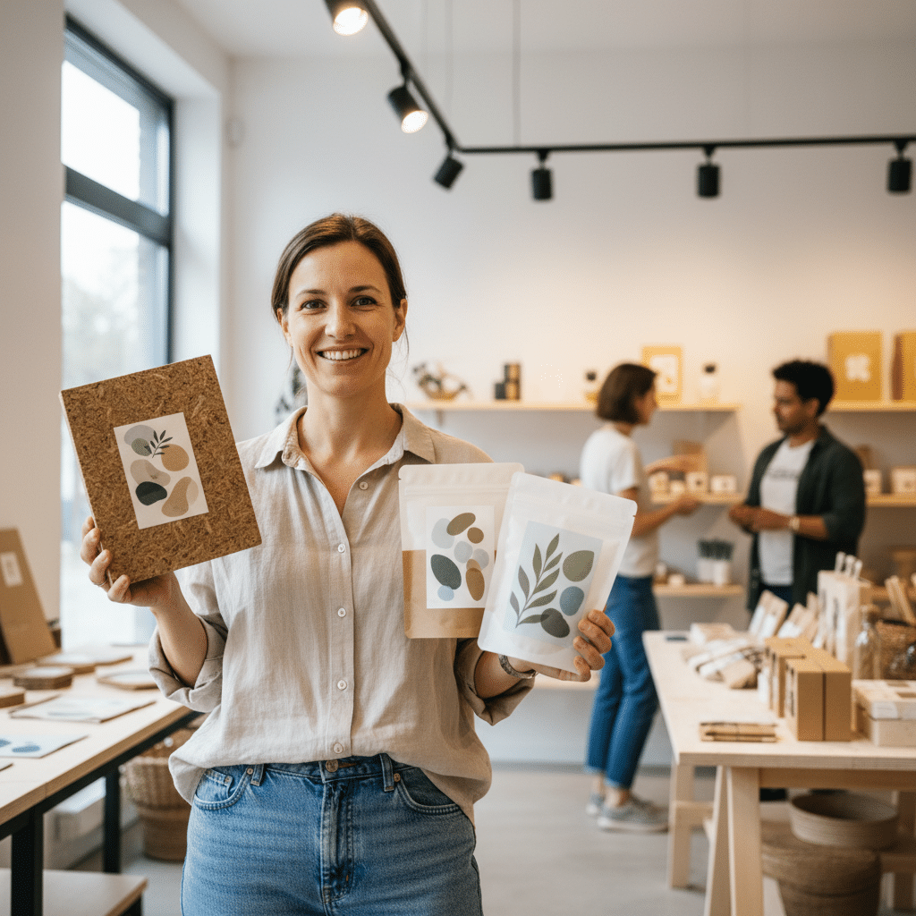 เทรนด์รักษ์โลก 2026: 4 วัสดุพิมพ์ฉลาก-กล่อง SME ต้องรู้ - eco-friendly-printing-materials-2026