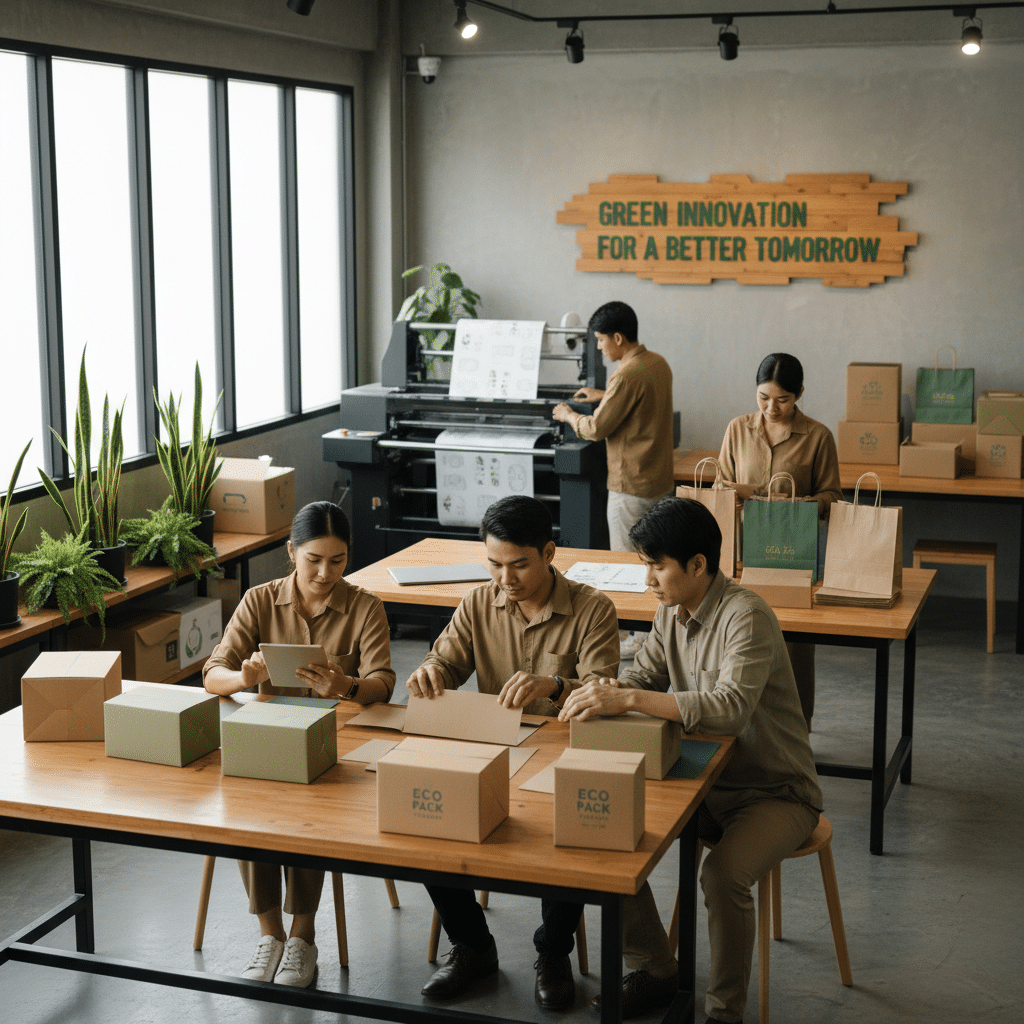 เทรนด์พิมพ์รักษ์โลก 2026: SME ไทยต้องปรับตัวอย่างไร? - eco-friendly-printing-trends-2026