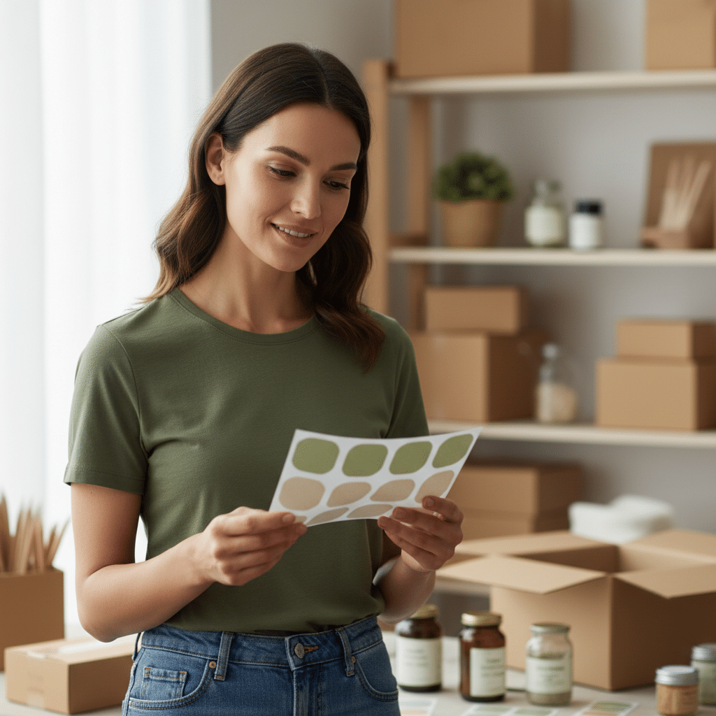 เทรนด์พิมพ์รักษ์โลก 2569: SME เลือกสติ๊กเกอร์แบบไหนดี? - eco-friendly-sticker-sme-2026