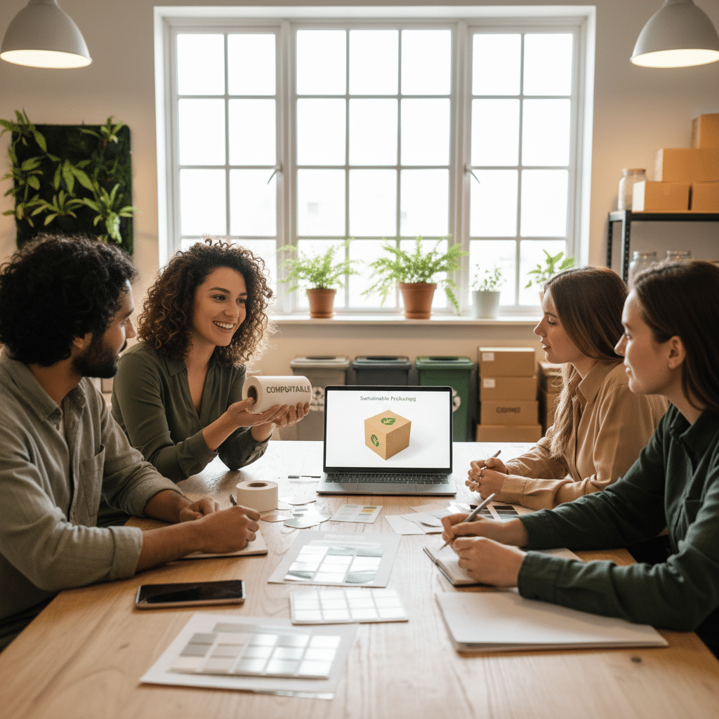 เทรนด์พิมพ์ 2026: สติ๊กเกอร์รักษ์โลกมาแรง SME ต้องปรับตัว - eco-friendly-sticker-trends-2026