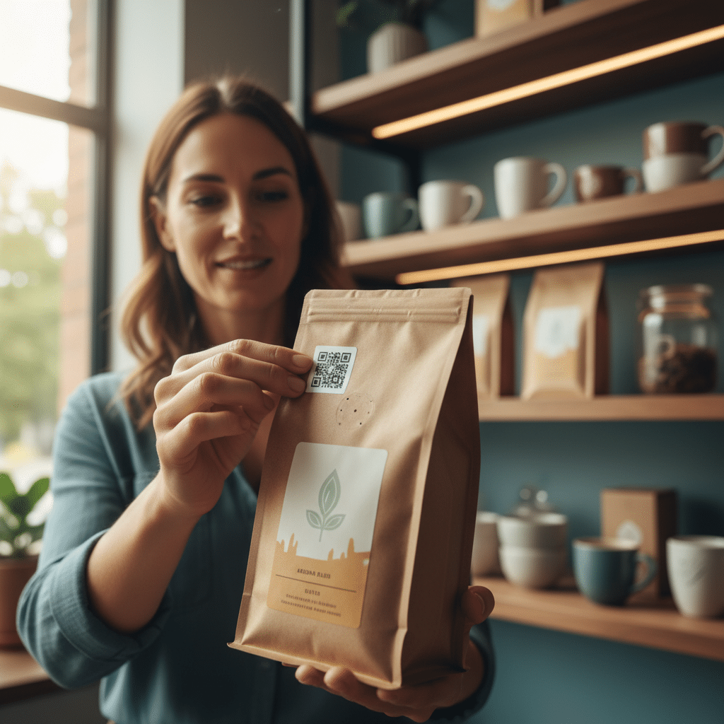 พิมพ์ฉลากยุคใหม่: QR Code พาลูกค้าเข้าร้านออนไลน์ - interactive-print-qr-code-labels