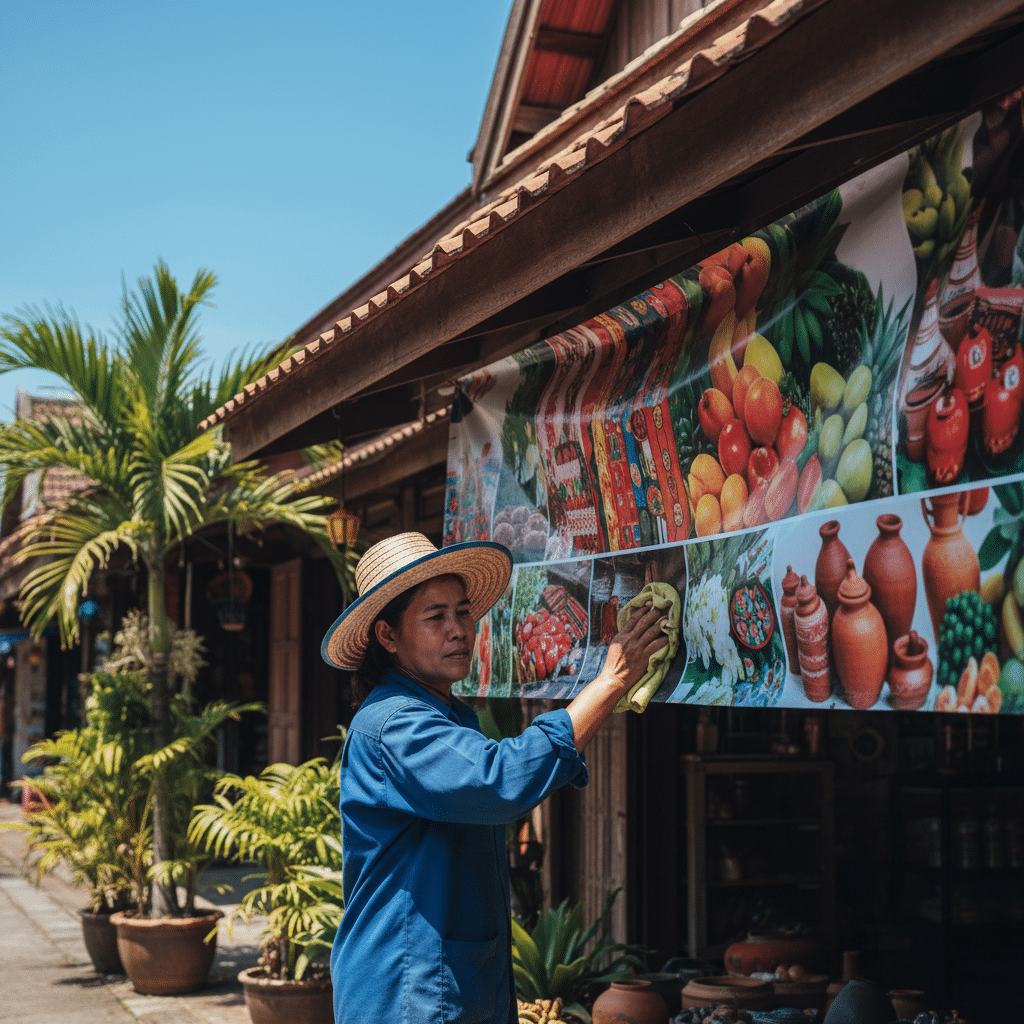ยืดอายุ 'ป้ายไวนิล' สู้แดดฝนเมืองไทย ดูแลยังไงให้สีสดทน - maintain-vinyl-banner-thailand-weather