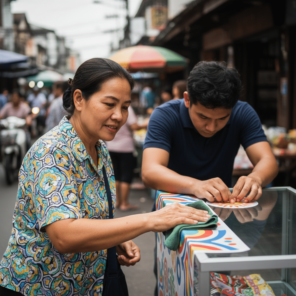 ดูแลป้ายไวนิล-สติ๊กเกอร์อย่างไรให้สีสดข้ามปี? - maintain-vinyl-sticker-color-longevity