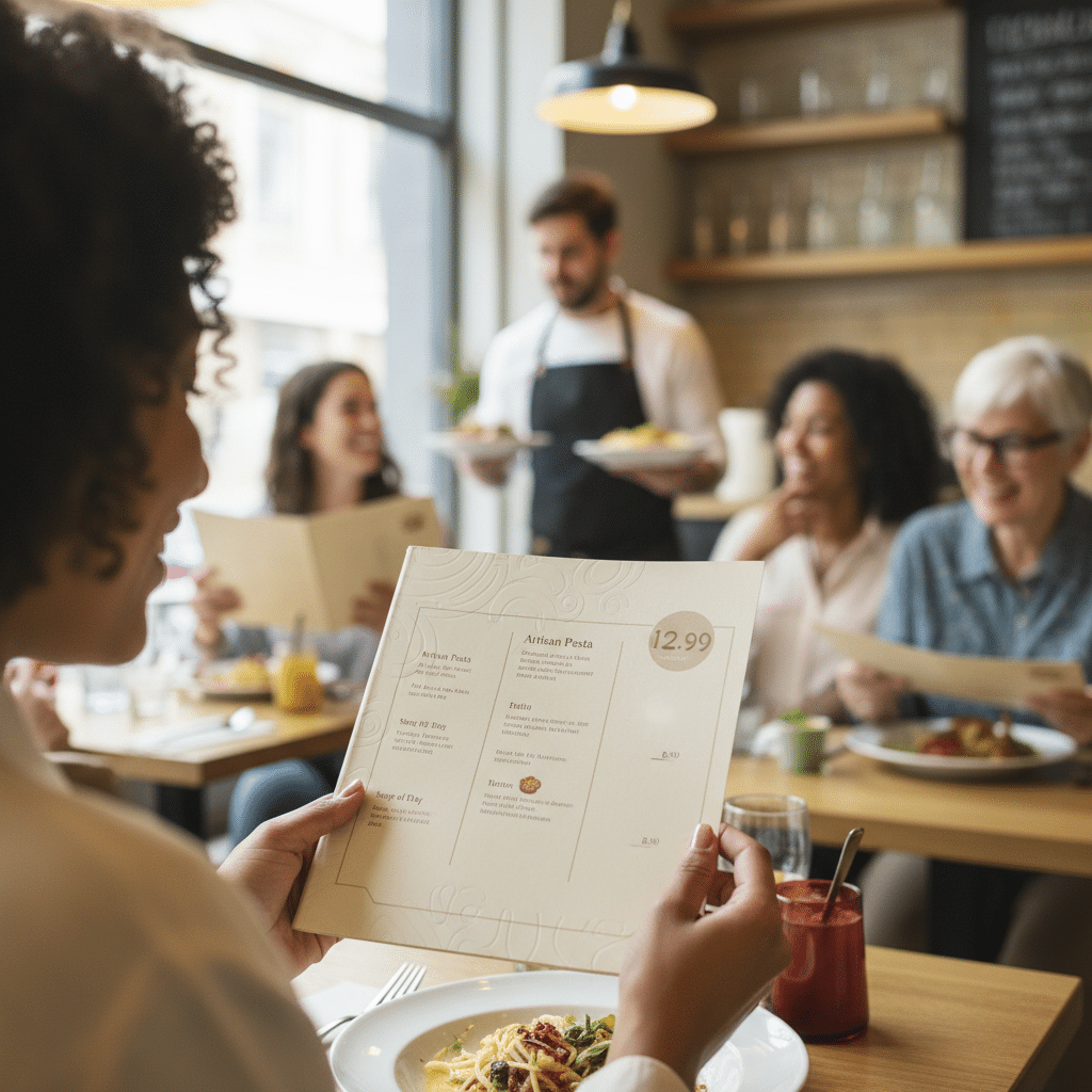 จิตวิทยาออกแบบเมนู: จัดวางยังไงให้ลูกค้าสั่งเยอะขึ้น - menu-design-psychology-increase-sales