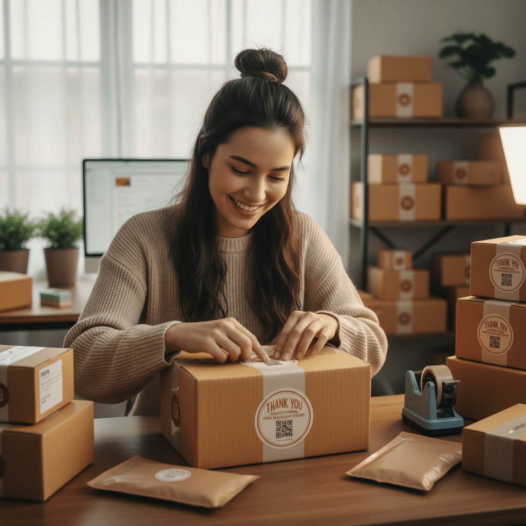 สติกเกอร์ติดกล่อง: เปลี่ยนลูกค้าขาจรเป็นลูกค้าประจำ - packaging-sticker-customer-loyalty