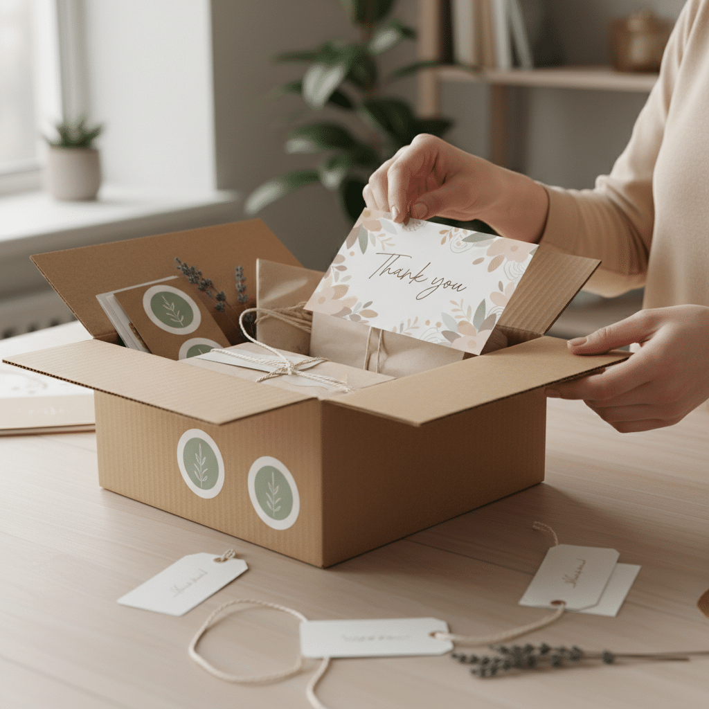 สร้างแบรนด์ด้วย Unboxing: 5 ไอเท็มพิมพ์เล็กๆ ที่ทรงพลัง - powerful-print-items-unboxing