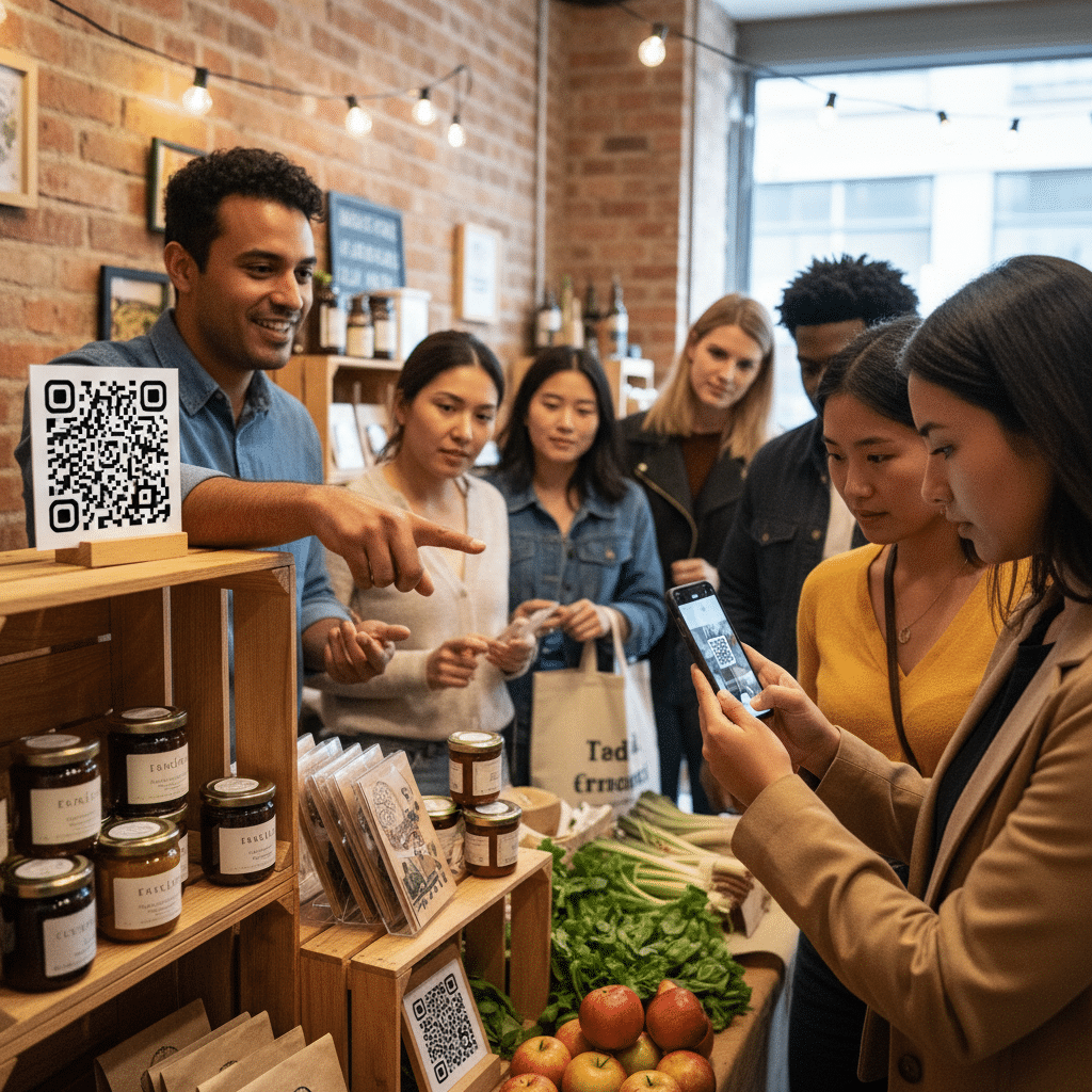 ส่องกลยุทธ์ QR Code Marketing ป้าย-สติ๊กเกอร์ เพิ่มยอดขาย - qr-code-marketing-print-sme