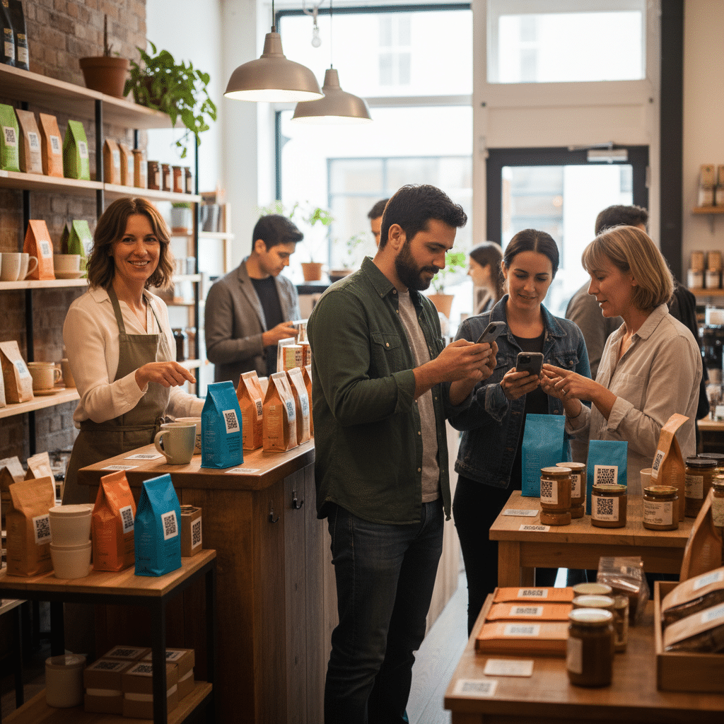 ใช้ QR Code บนสติ๊กเกอร์ เพิ่มยอดขายให้ปัง SME ต้องรู้! - qr-code-sticker-marketing-sme