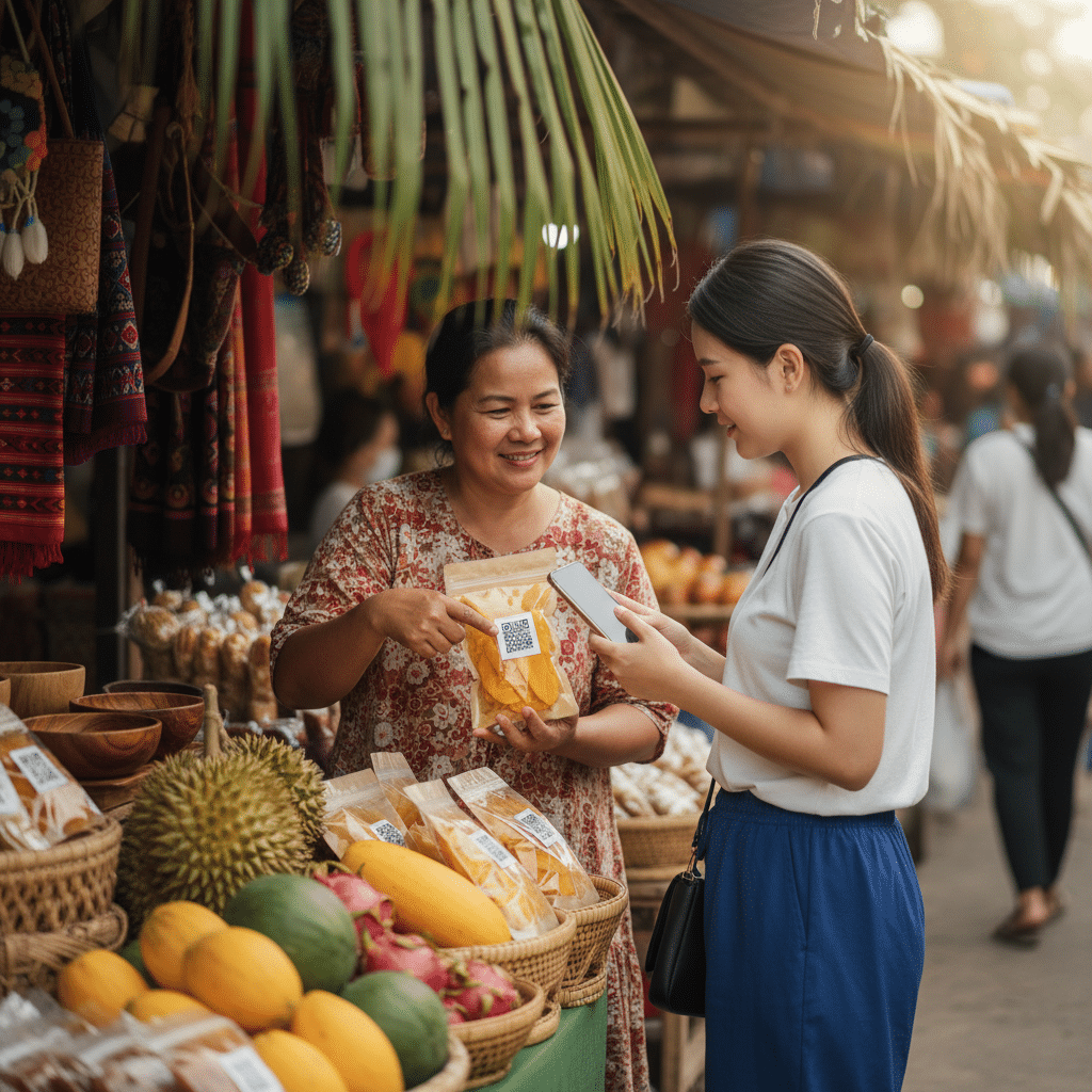 ใช้ QR Code บนสติ๊กเกอร์ยังไงให้ลูกค้าทัก? - qr-code-sticker-marketing-sme