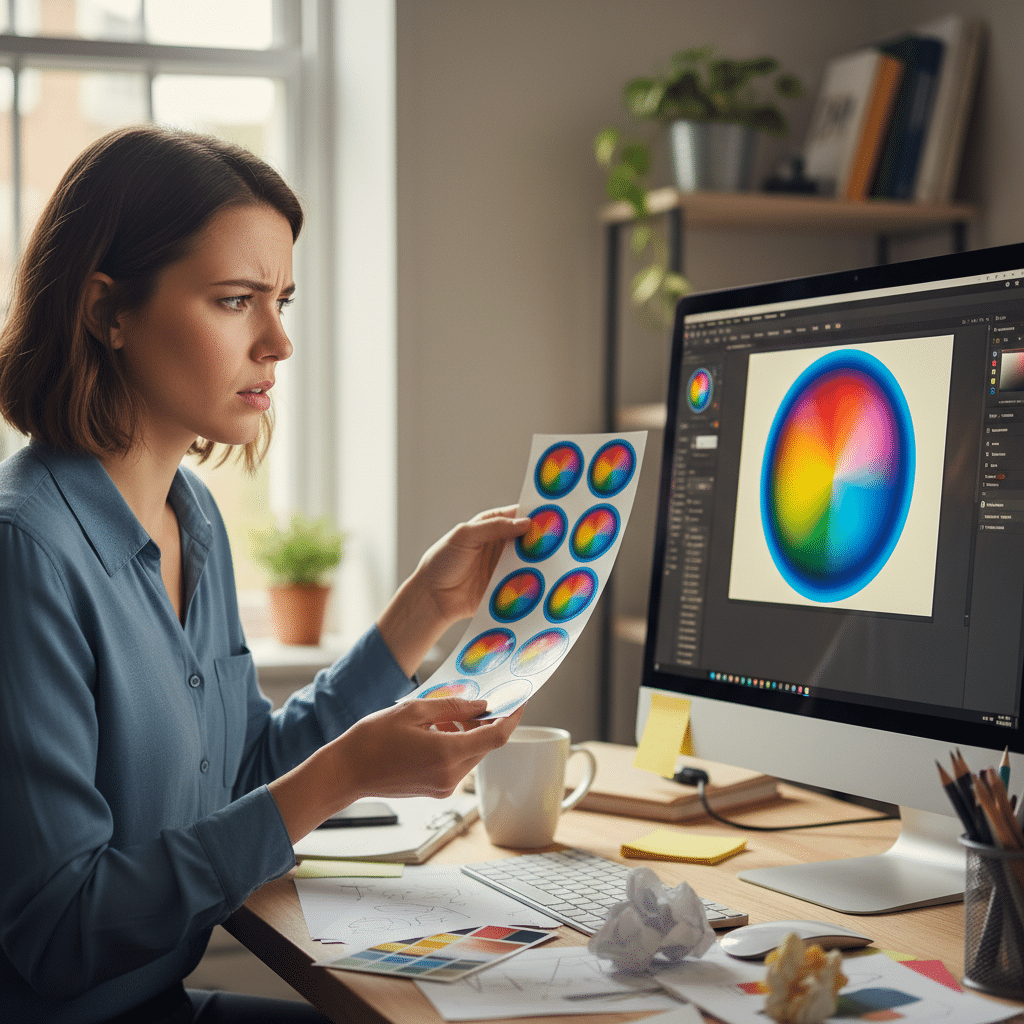 สีเพี้ยน! ทำไมสีบนจอกับงานพิมพ์จริงไม่เหมือนกัน? - screen-vs-print-color-cmyk-rgb