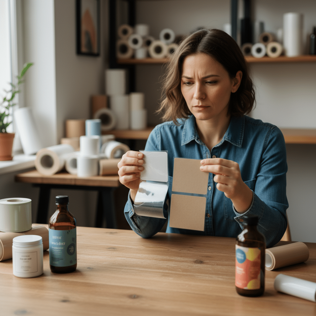 ฉลากสินค้าต้องรู้! เทียบสติ๊กเกอร์ PP, PVC, กระดาษ - sticker-material-guide-pp-pvc-paper