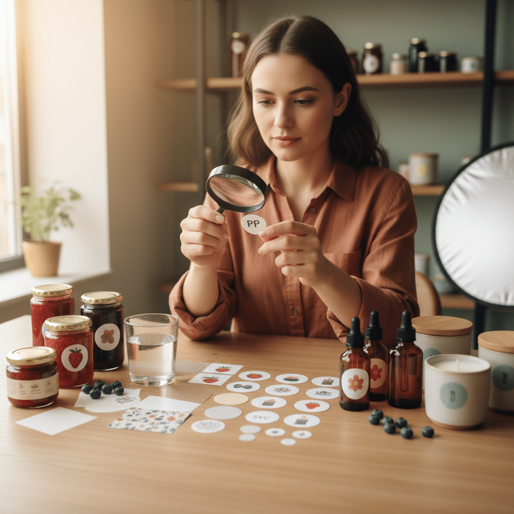 เลือกสติ๊กเกอร์ PP, PVC, กระดาษ ให้เหมาะกับสินค้า - sticker-material-guide-sme