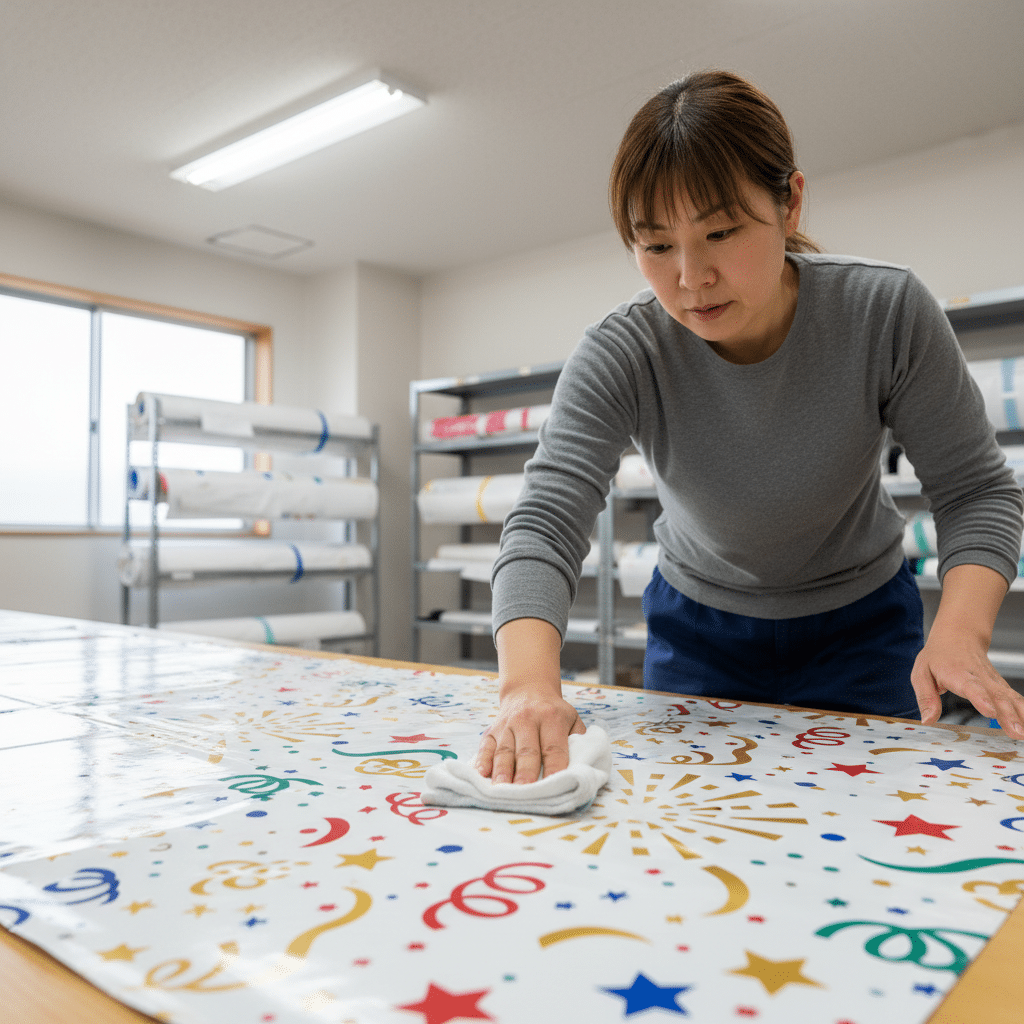วิธีเก็บป้ายไวนิลหลังปีใหม่ ใช้ซ้ำได้ สีไม่ซีด - store-vinyl-banners-after-holidays