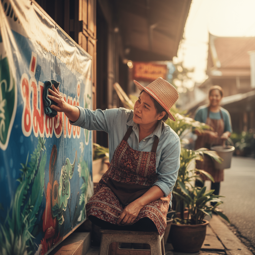 ยืดอายุ 'ป้ายหน้าร้าน' ด้วย 5 วิธีดูแลฉบับโปร - storefront-sign-maintenance-tips