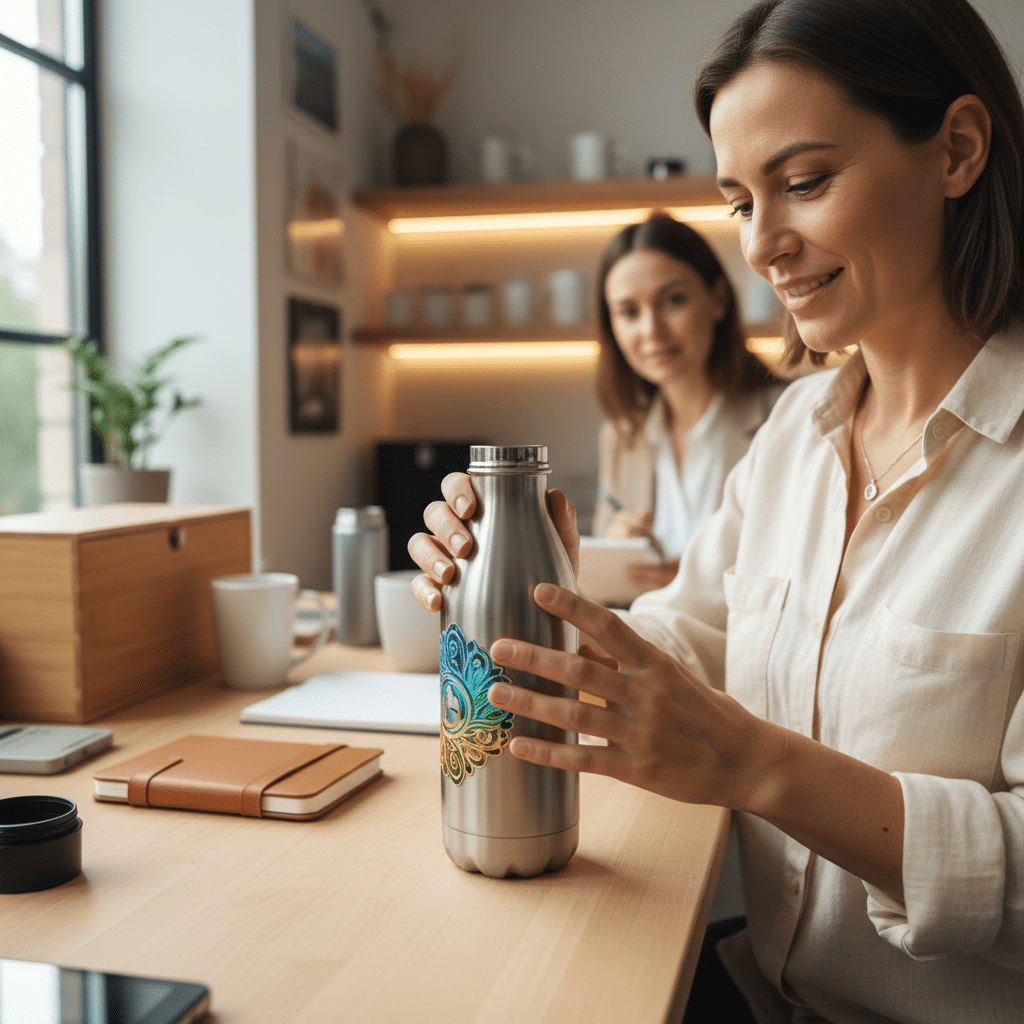 UV DTF คืออะไร? เทรนด์พิมพ์โลโก้บนทุกพื้นผิวสำหรับ SME - uv-dtf-printing-trend-sme