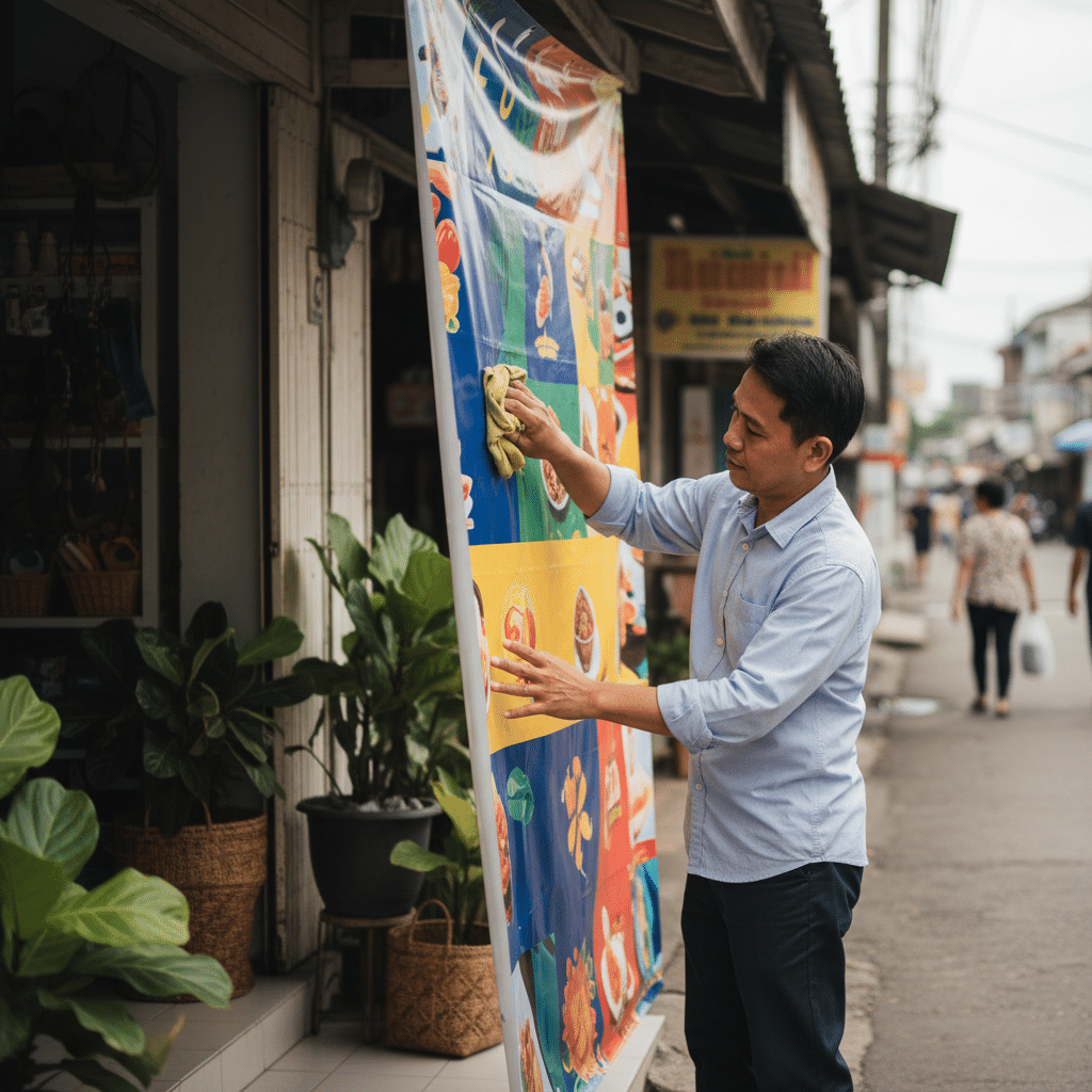 ยืดอายุ 'ป้ายไวนิล' 5 วิธีดูแลให้สีสด ทนแดดทนฝน - vinyl-sign-care-tips-thailand