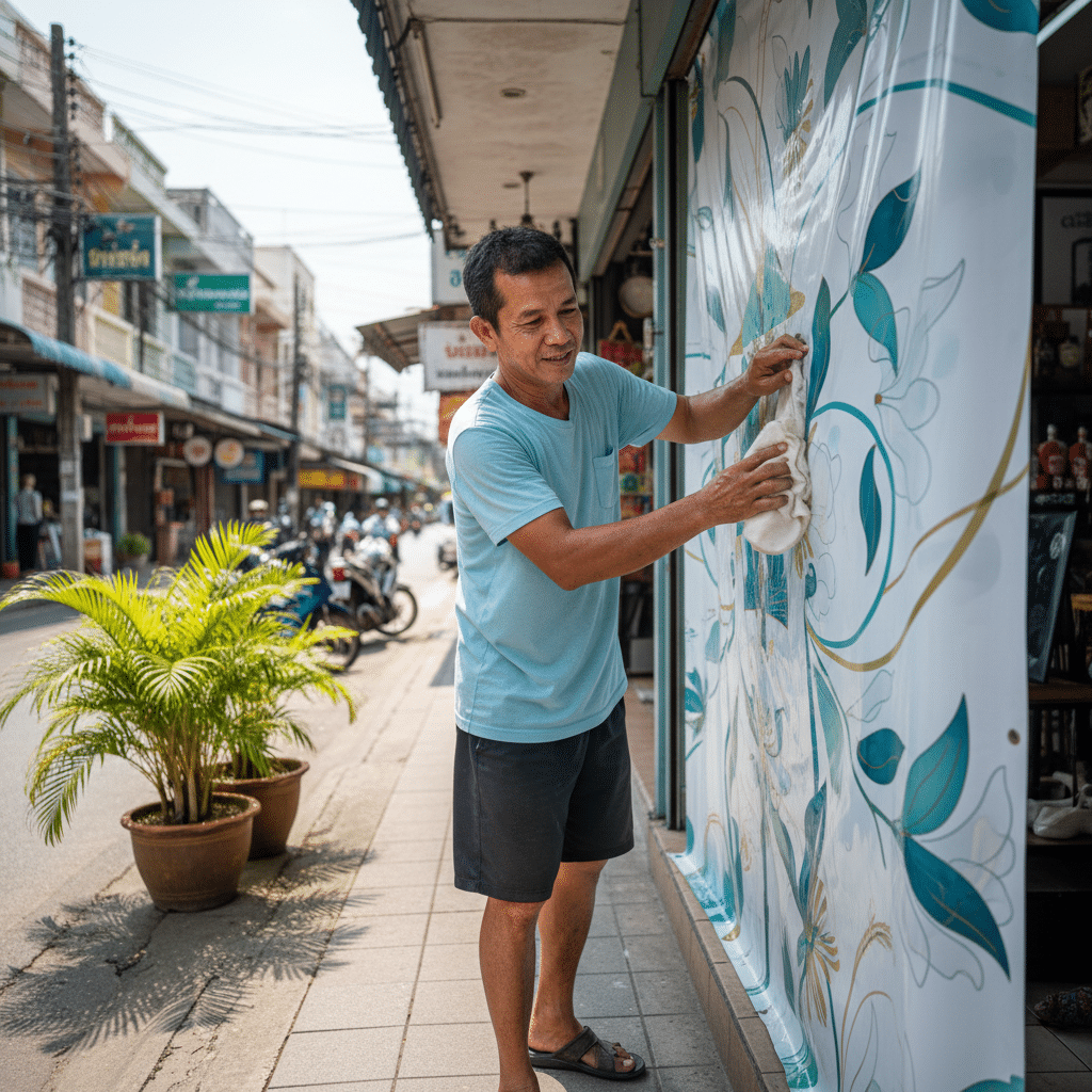 เคล็ดลับยืดอายุ 'ป้ายไวนิล' สู้แดดฝน สีสดนานข้ามปี - vinyl-sign-maintenance-tips-thailand