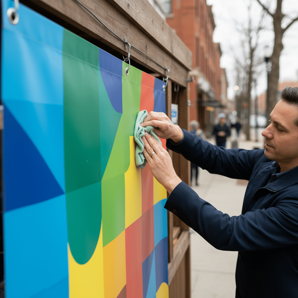 ยืดอายุ 'ป้ายไวนิล' 3 เท่า! 5 เทคนิคดูแลฉบับโปร - vinyl-sign-maintenance-tips