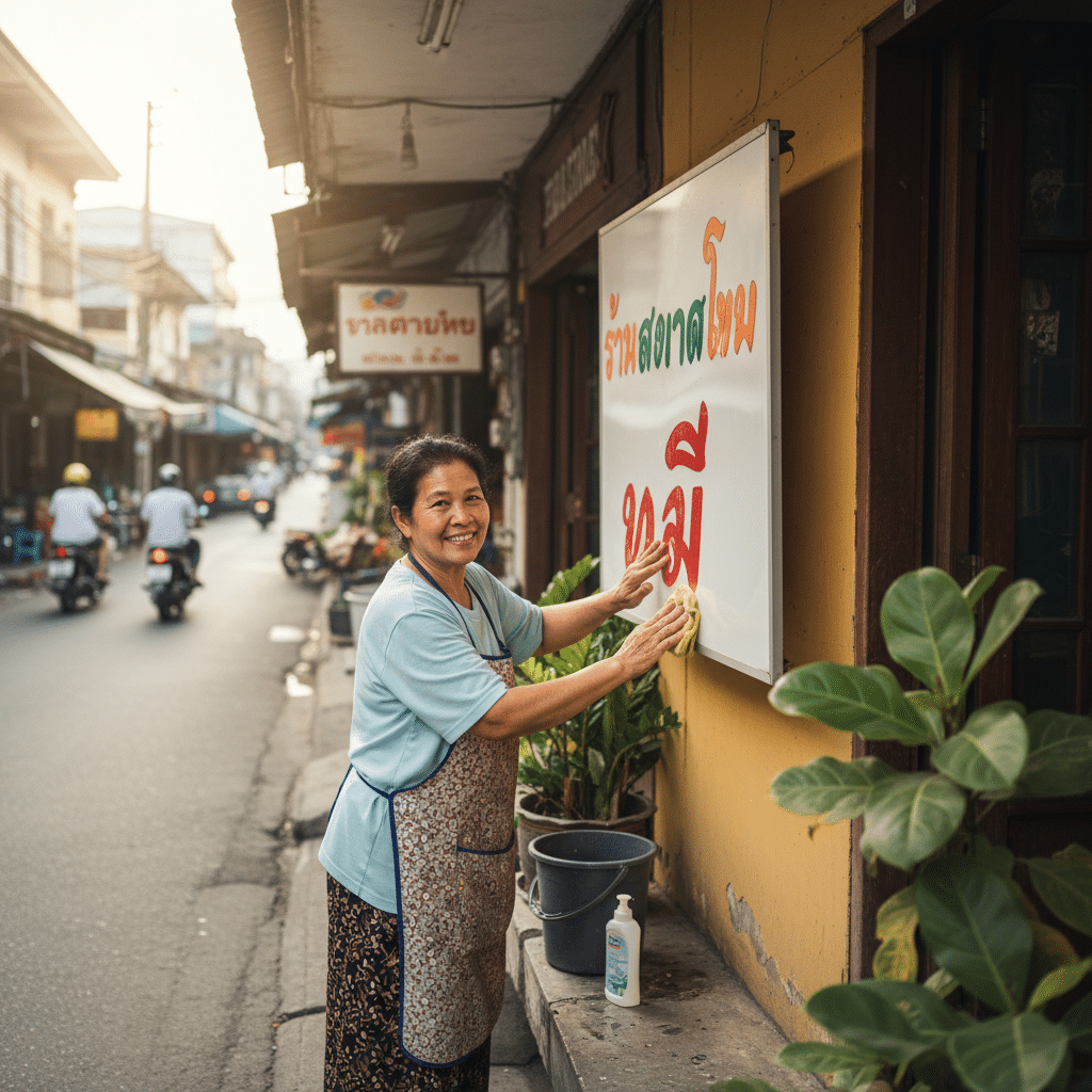 ยืดอายุ 'ป้ายไวนิล' 3-5 ปี: เคล็ดลับดูแลฉบับ SME - vinyl-signage-care-tips-sme