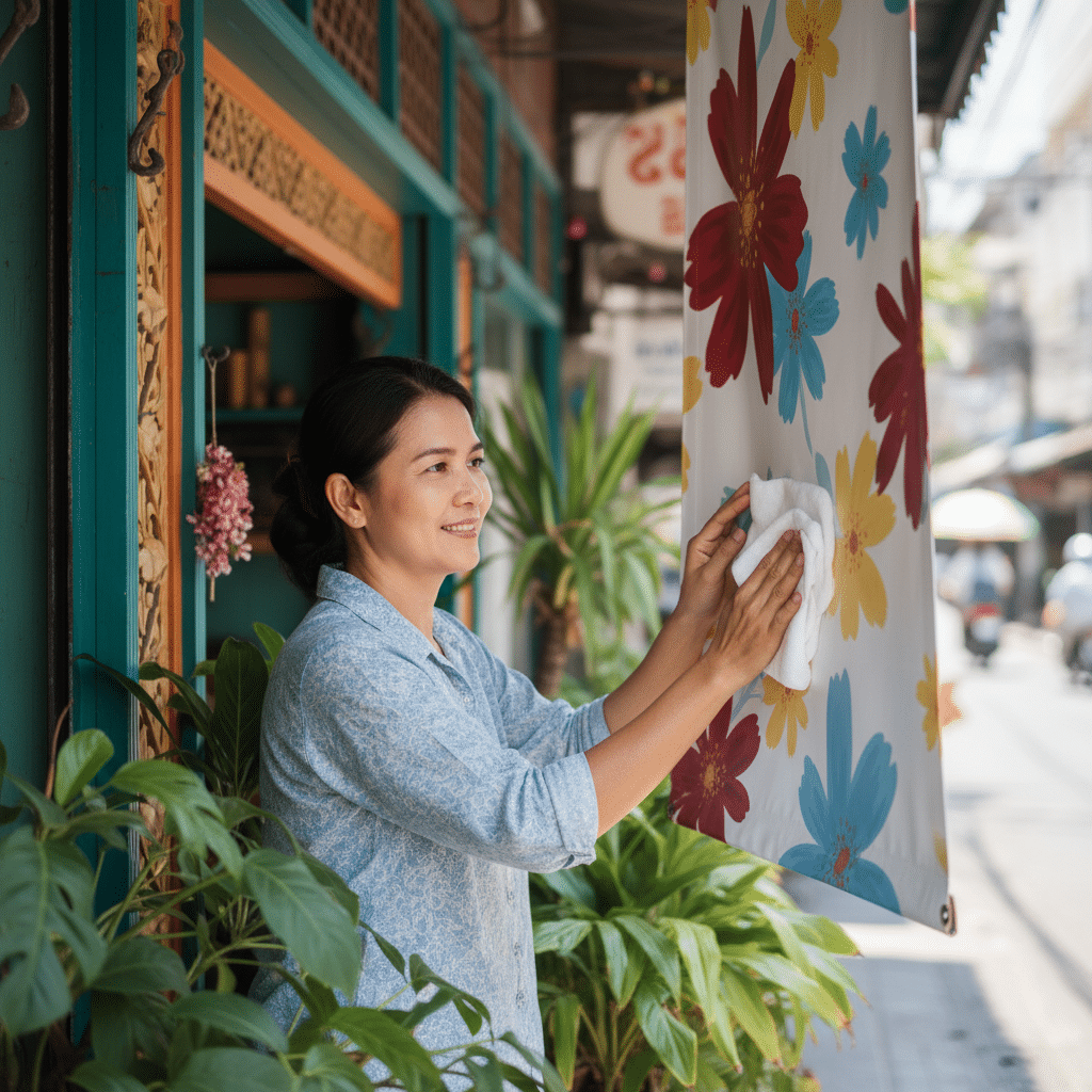 ยืดอายุ 'ป้ายไวนิล' ทนแดดทนฝน ด้วย 5 วิธีดูแลรักษาง่ายๆ - vinyl-signage-care-tips-thailand