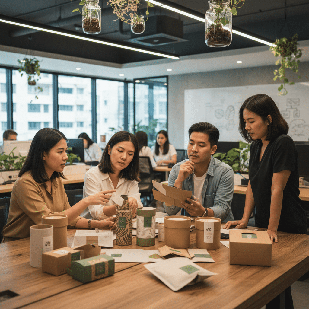 คาดการณ์เทรนด์พิมพ์ 2026: บรรจุภัณฑ์รักษ์โลกมาแรง! - 2026-print-trends-eco-packaging