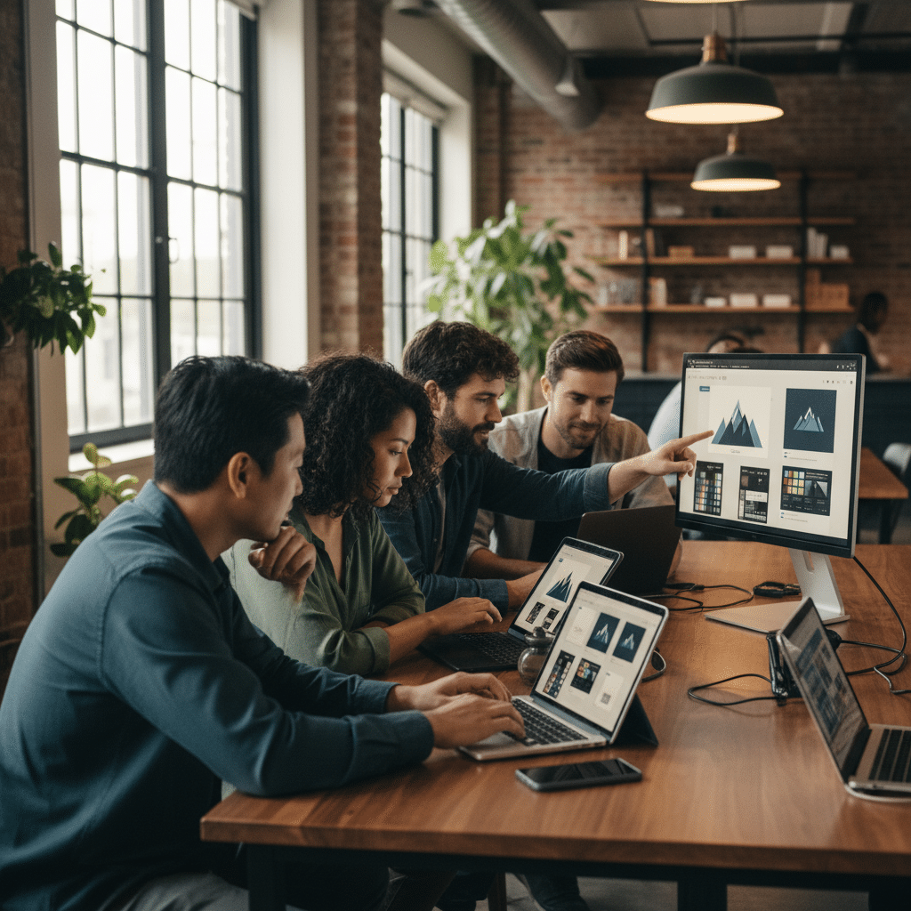 เทรนด์ 2026: AI ช่วย SME ออกแบบโลโก้-ฉลากสินค้าเอง? - ai-design-trend-sme-2026