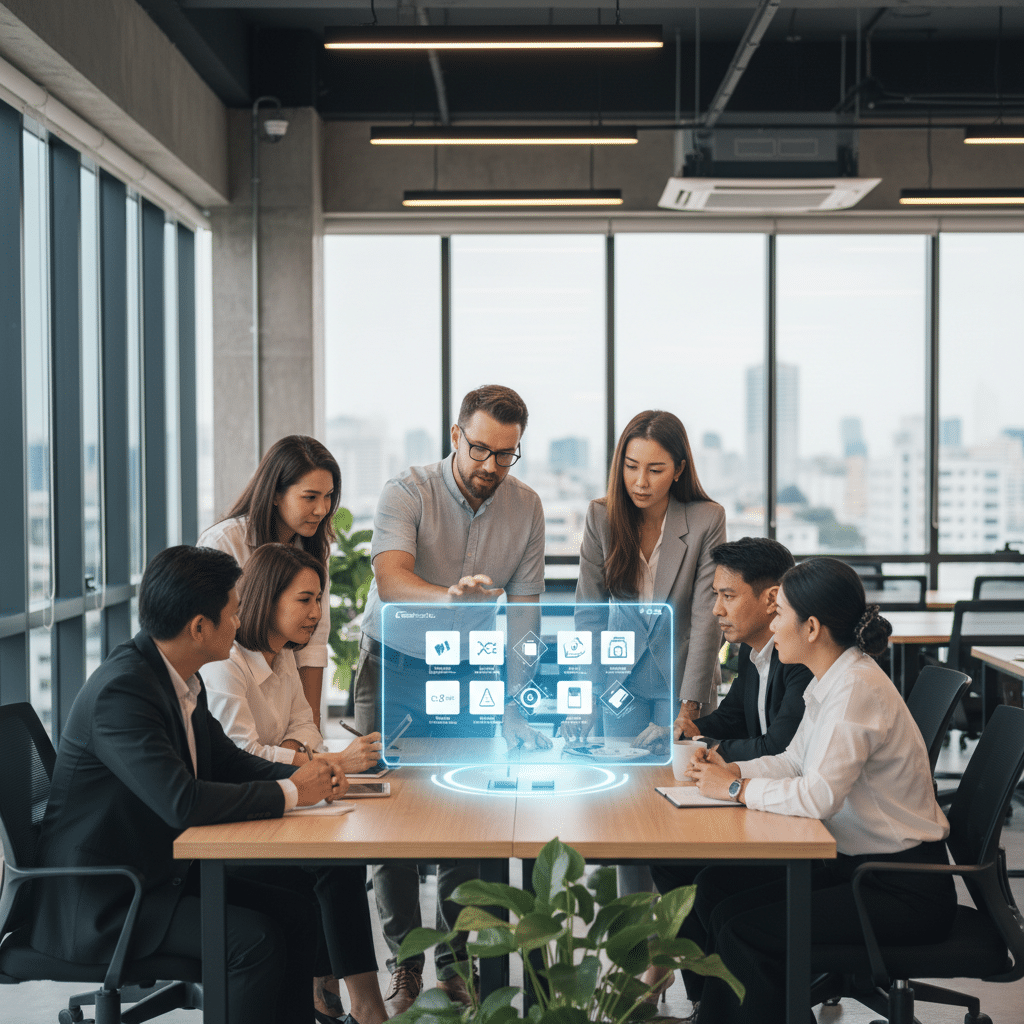 AI ออกแบบโลโก้? เทรนด์ใหม่ที่ SME ต้องจับตาในปี 2026 - ai-generative-design-sme-branding