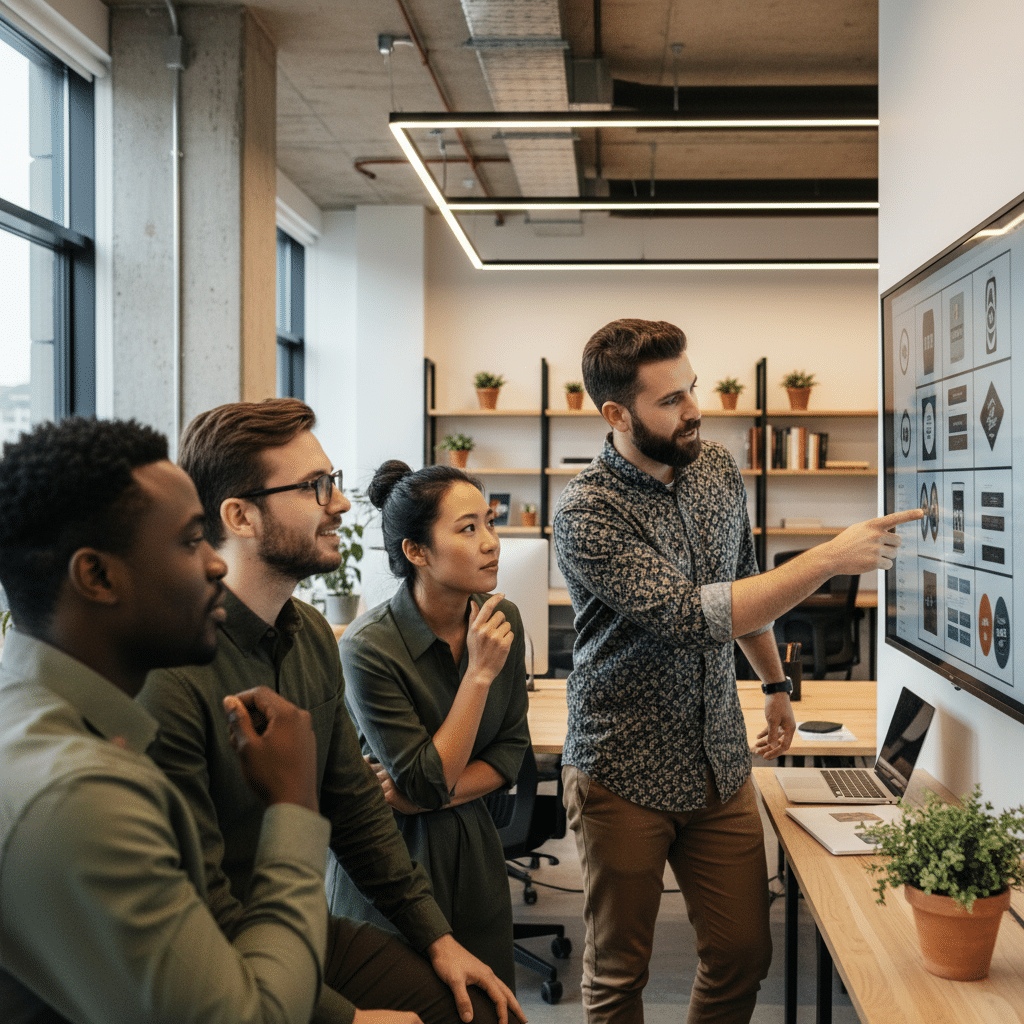 AI ออกแบบโลโก้ให้ SME: เทรนด์ใหม่ที่โรงพิมพ์ต้องจับตา - ai-graphic-design-sme-printing