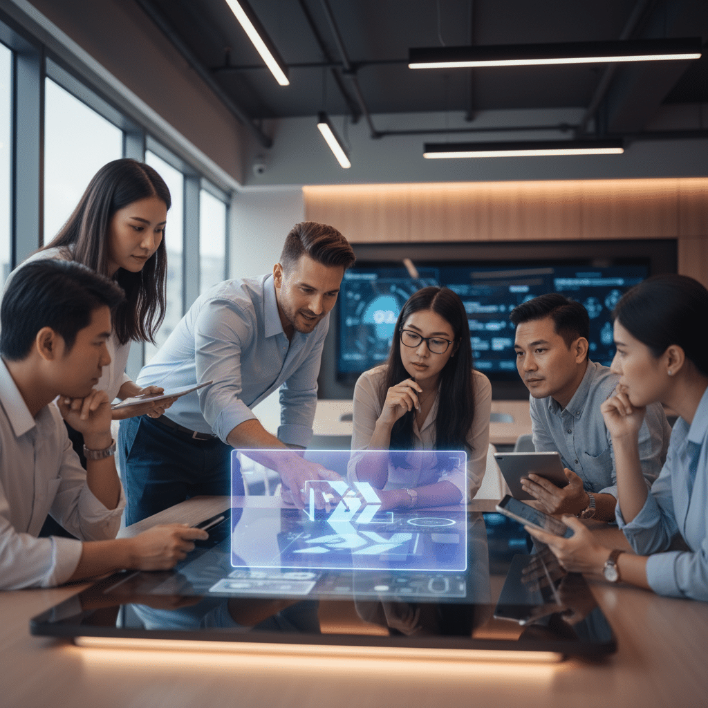 AI ช่วยออกแบบ? เทรนด์สร้างแบรนด์ SME ที่ต้องรู้ปี 2026 - ai-graphic-design-sme-trends