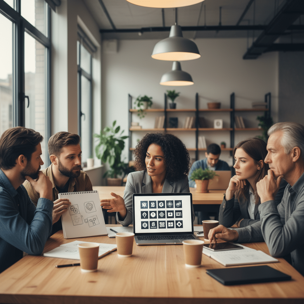 โลโก้ AI: โอกาสหรือภัยคุกคามสำหรับแบรนด์ SME ปี 2026? - ai-logo-design-sme-brands