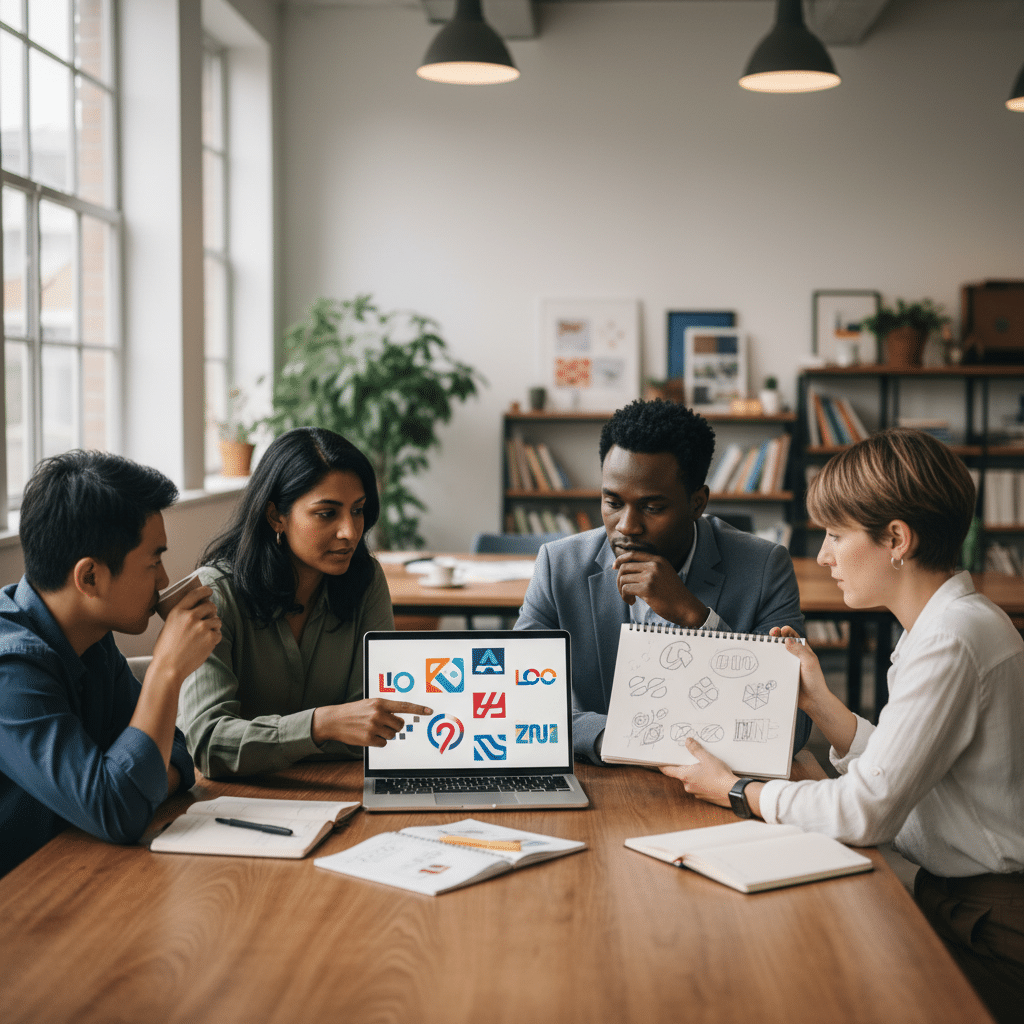 AI ช่วยออกแบบโลโก้: เครื่องมือใหม่ SME หรือจุดจบดีไซเนอร์? - ai-logo-design-sme-future