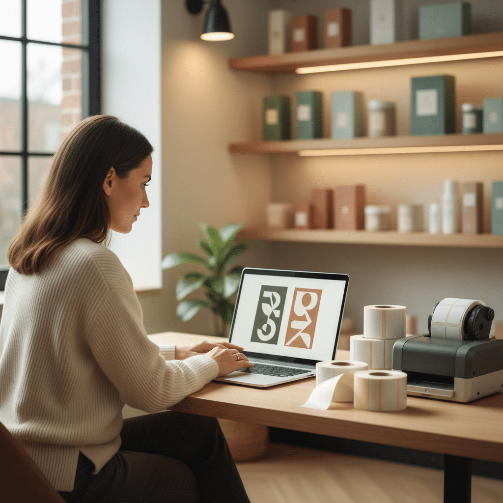 AI ออกแบบโลโก้? SME ควรรู้ก่อนสั่งพิมพ์สติ๊กเกอร์ - ai-logo-design-sme-printing