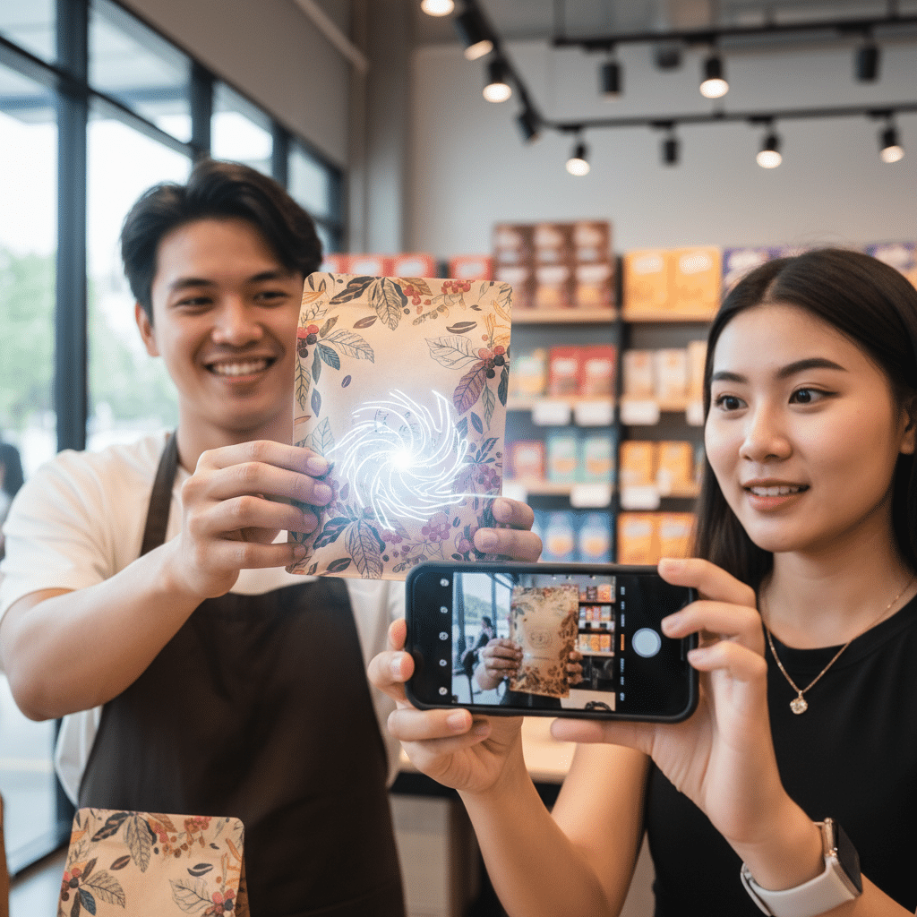 ฉลาก AR: ส่องปุ๊บ...เห็นของจริง! เทรนด์ใหม่ SME ต้องลอง - ar-label-packaging-sme-trend