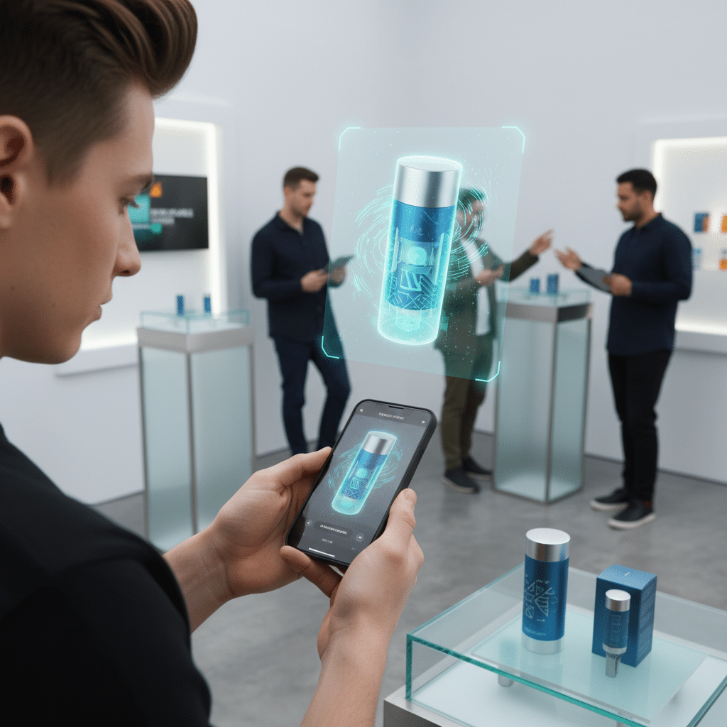 พิมพ์ยุคใหม่ 2026: สแกนฉลาก AR ดูสินค้า 3D ทะลุจอ - ar-printing-packaging-trend-2026