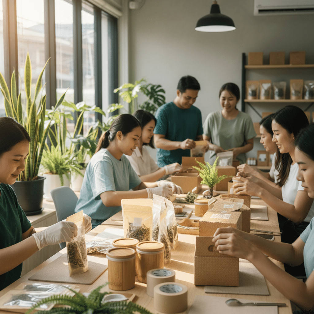 เทรนด์บรรจุภัณฑ์ย่อยสลายได้ 2026: โอกาส SME ไทยสายกรีน - biodegradable-packaging-trends-sme-2026