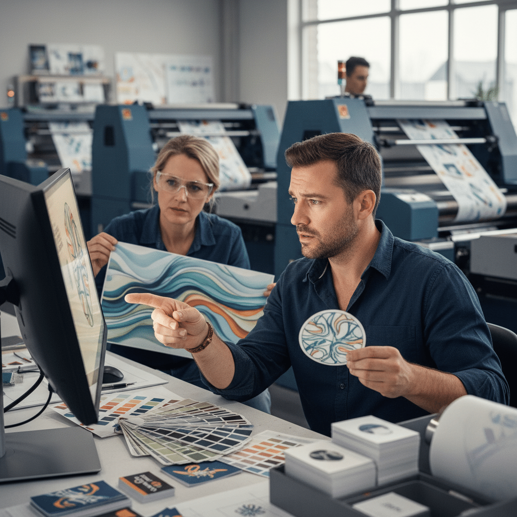 แก้ปัญหาแบรนด์สีเพี้ยน พิมพ์สื่อต่างกันให้สีตรงปก - brand-color-consistency-print