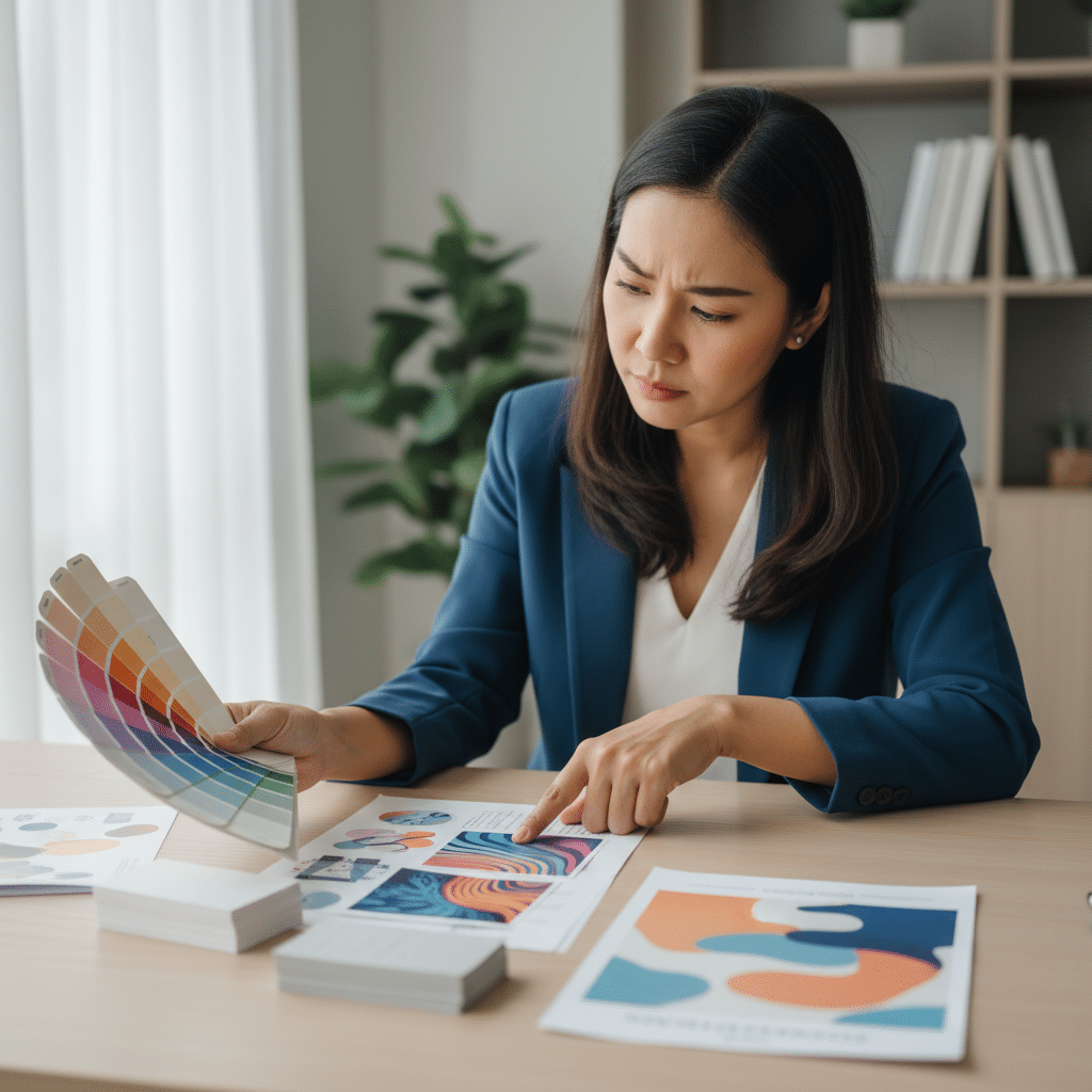 จิตวิทยาสี 2026: เลือกสีแบรนด์ให้ปังบนสื่อสิ่งพิมพ์ - brand-color-psychology-print-design