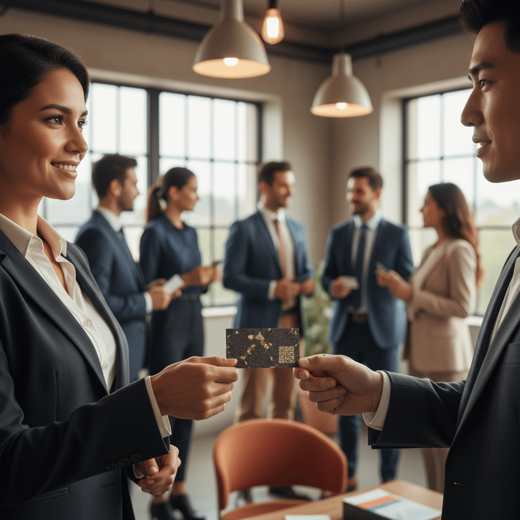 นามบัตรยุคใหม่: 5 ไอเดียเปลี่ยนให้เป็นเครื่องมือการตลาด - business-card-marketing-tool-sme