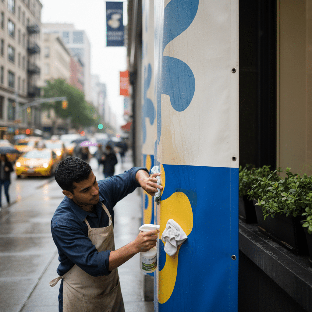 ป้ายไวนิลซีดเร็ว? 5 วิธีดูแลให้สีสดนานเหมือนใหม่ - care-guide-vinyl-signage