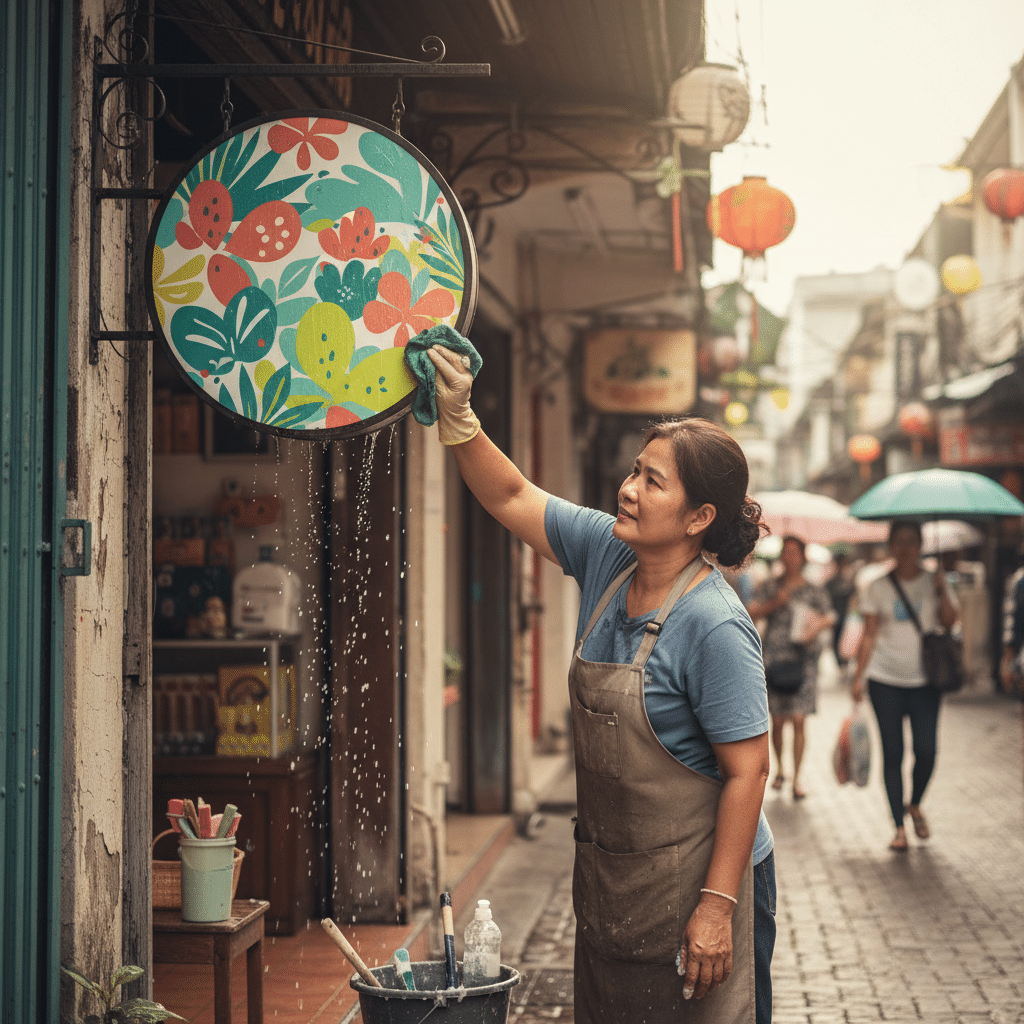 ยืดอายุ 'ป้ายไวนิล' สู้แดดฝนเมืองไทย: 5 เคล็ดลับดูแล - caring-vinyl-banners-thailand-weather