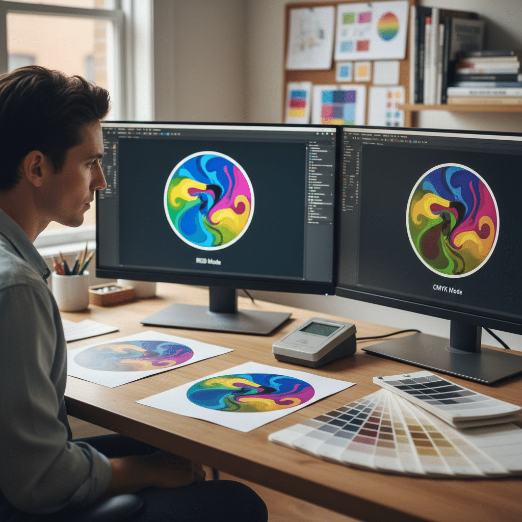 CMYK vs RGB: ไขความลับทำไมสีงานพิมพ์ไม่ตรงจอ? - cmyk-vs-rgb-printing-color-issue