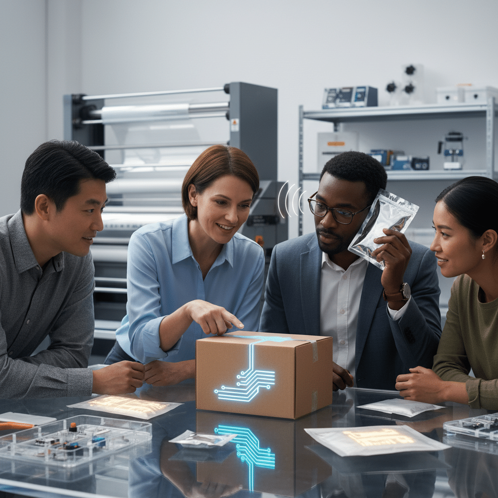 หมึกนำไฟฟ้า: พิมพ์แพ็กเกจจิ้งมีไฟ-มีเสียงได้จริง? - conductive-ink-interactive-packaging