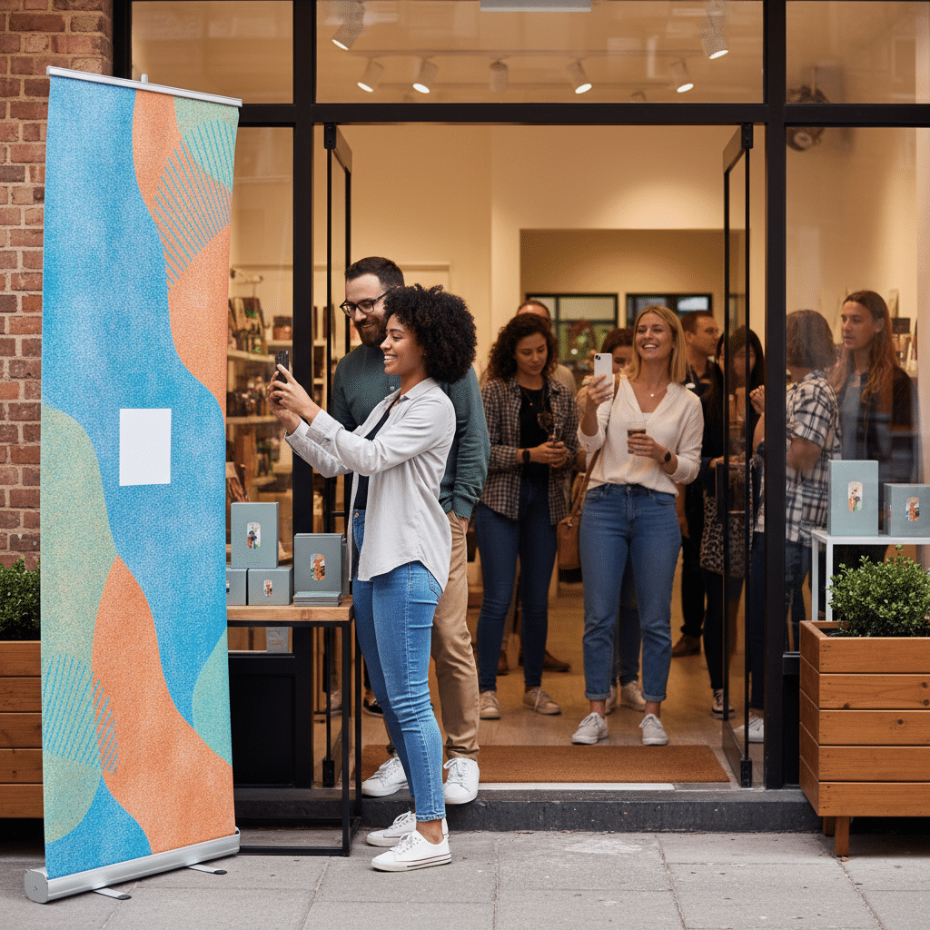 ป้ายม้วนสู้ดิจิทัล! 5 ไอเดียใช้ Roll-up เพิ่มยอดขายหน้าร้าน - creative-rollup-banner-ideas-sme