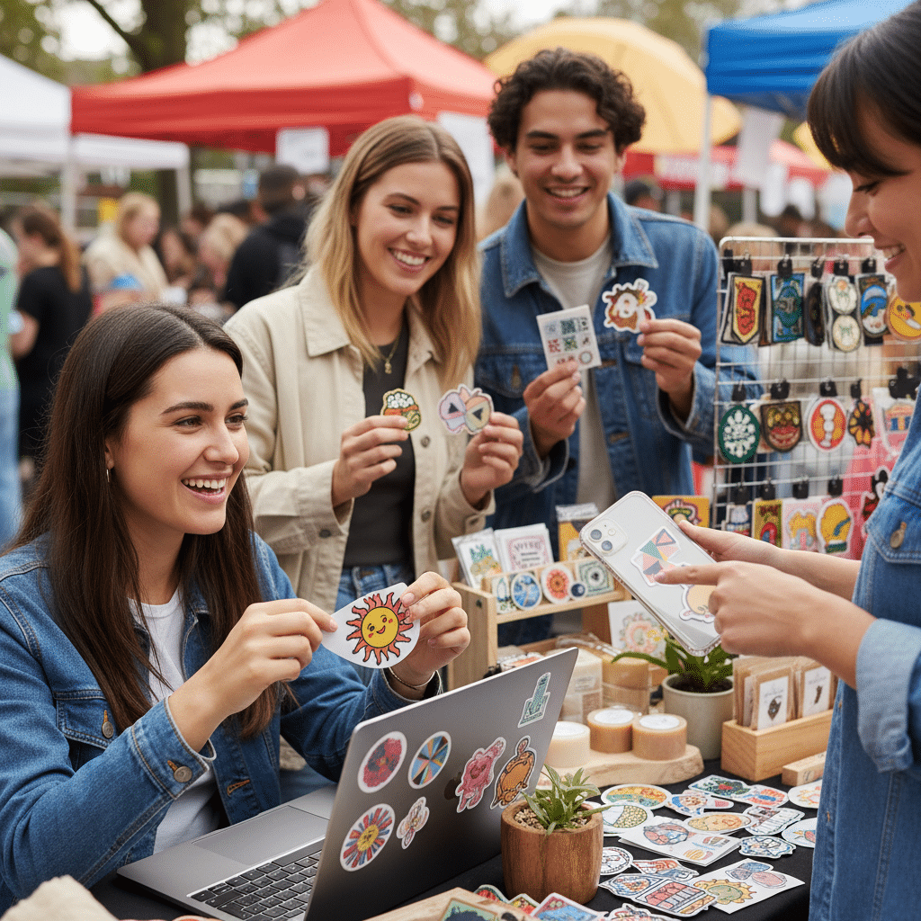สติ๊กเกอร์ไดคัท: ของแถมจิ๋วสร้างแบรนด์ให้เป็นที่จำ - die-cut-sticker-sme-branding-tactic