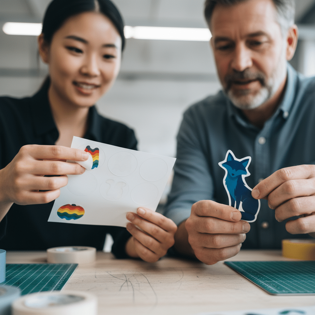 ไดคัท vs คิสคัท: ต่างกันยังไง? เลือกตัดสติ๊กเกอร์ให้ปัง - die-cut-vs-kiss-cut-sticker