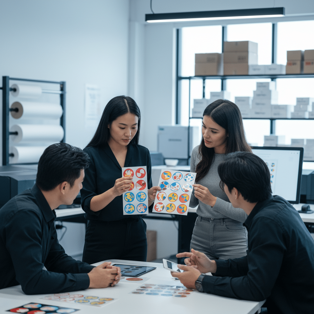 ไดคัท vs คิสคัท เลือกสติ๊กเกอร์แบบไหนเหมาะกับแบรนด์คุณ - die-cut-vs-kiss-cut-sticker